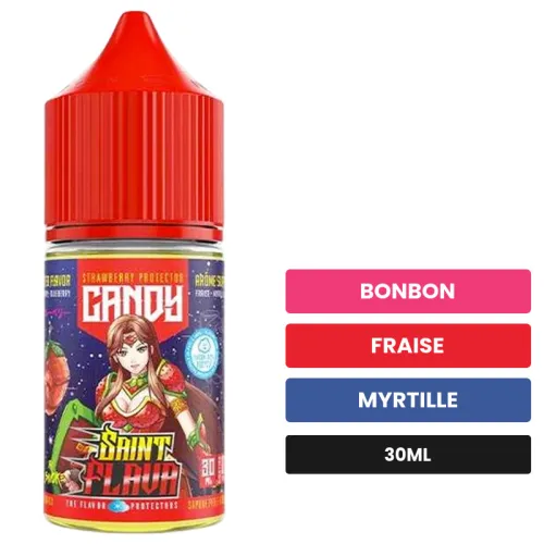 Arome concentre Candy de Swoke, 30 ml, saveurs bonbon, fraise et myrtille.