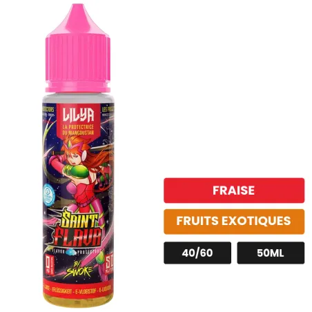 E-liquide Lilya de Swoke, 50 ml, saveurs fraise et fruits exotiques.