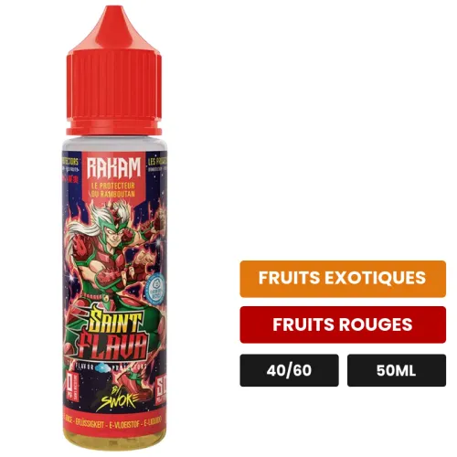 E-liquide Rakam de Swoke, 50 ml, saveurs fruits exotiques et fruits rouges.