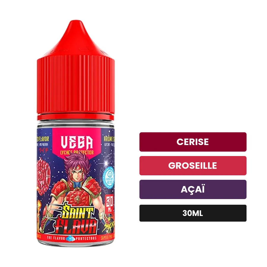 Arome concentre Cheryl de Swoke, 30 ml, saveurs cerise, groseille et açaï.