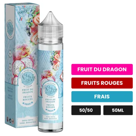 E-liquide Fruit Du Dragon Fruits Rouges de Savourea, 50 ml, saveurs fruit du dragon, fruits rouges et frais.