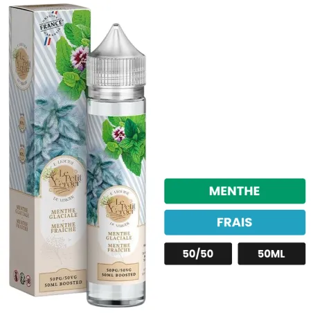 E-liquide Menthe Glaciale Menthe Fraîche de Savourea, 50 ml, saveurs menthe et frais.