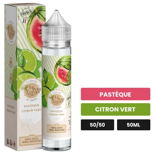E-liquide Pastèque Citron Vert de Savourea, 50 ml, saveurs pastèque et citron vert.