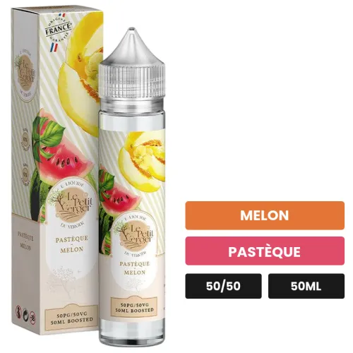 E-liquide Pastèque Melon de Savourea, 50 ml, saveurs melon et pastèque.