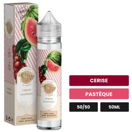 E-liquide Cerise Pastèque de Savourea, 50 ml, saveurs cerise et pastèque.