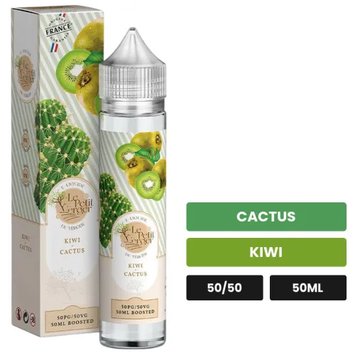 E-liquide Kiwi Cactus de Savourea, 50 ml, saveurs cactus et kiwi.