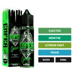 E-liquide Green de Vape 47, 50 ml, saveurs cactus, menthe, citron vert et 1 autre.