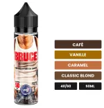 E-liquide Bruce de Swoke, 50 ml, saveurs café, vanille, caramel et 1 autre.