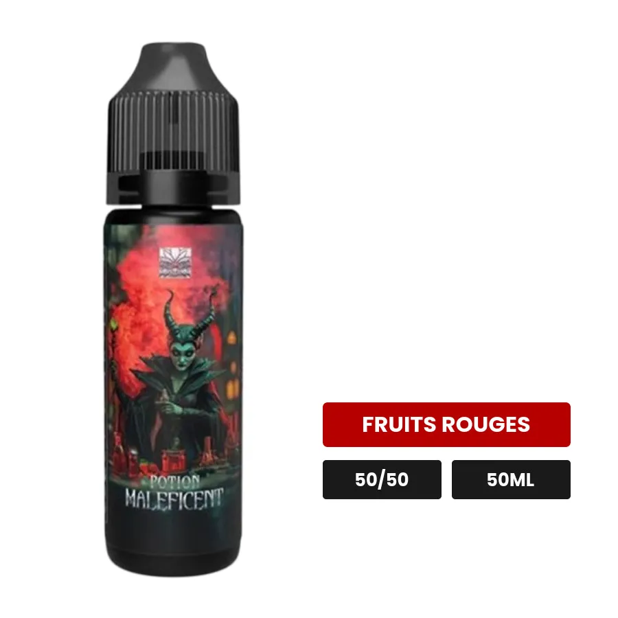 E-liquide Potion Maleficent de Tribal Force, 50 ml, saveur fruits rouges.