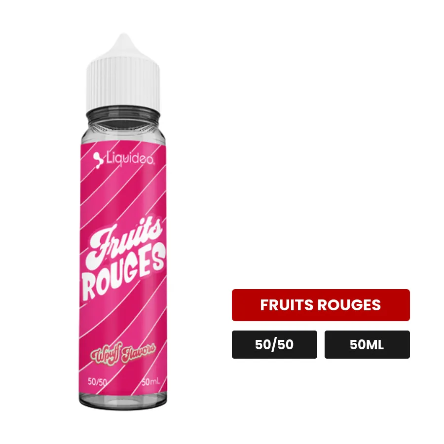 E-liquide Fruits Rouges de WPuff, 50 ml, saveur fruits rouges.