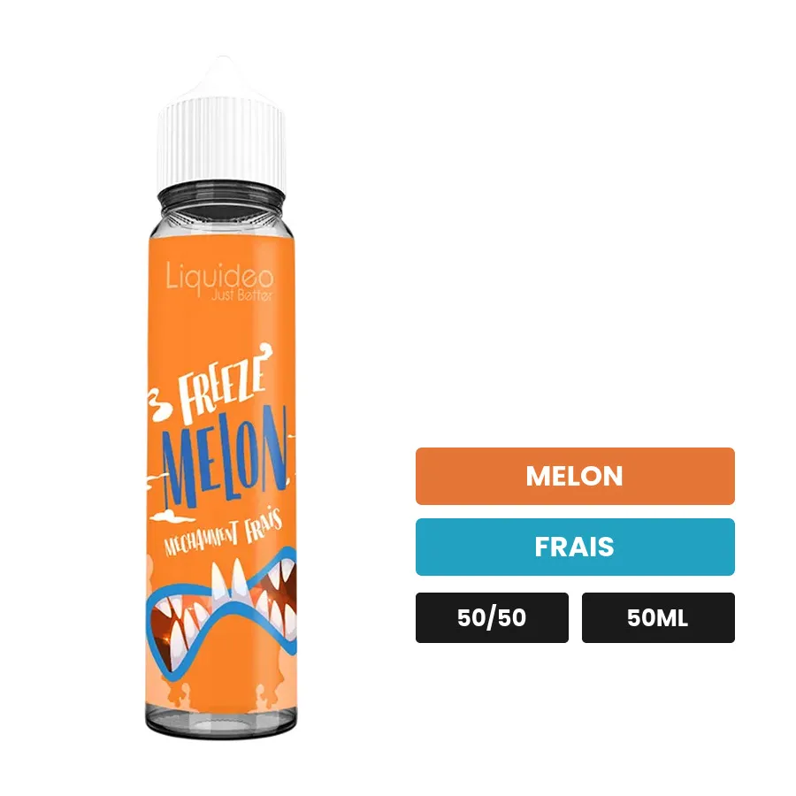 E-liquide Melon de Liquideo, 50 ml, saveurs melon et frais.