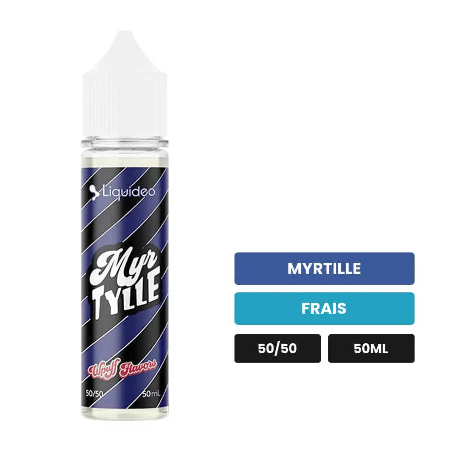 E-liquide Myrtille Glacée de WPuff, 50 ml, saveurs myrtille et frais.