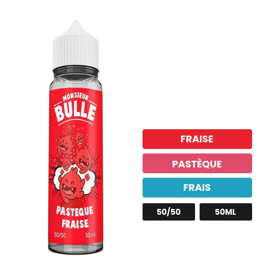 E-liquide Pastèque Fraise de Liquideo, 50 ml, saveurs fraise, pastèque et frais.