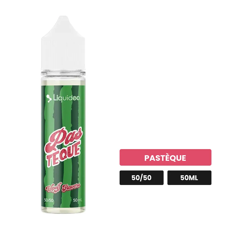 E-liquide Pastèque de WPuff, 50 ml, saveur pastèque.