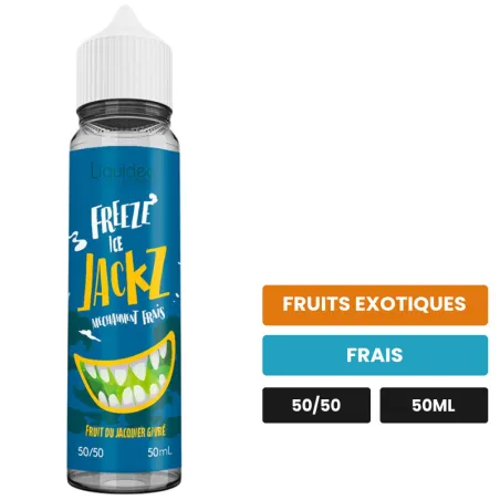 E-liquide Ice Jackz de Liquideo, 50 ml, saveurs fruits exotiques et frais.