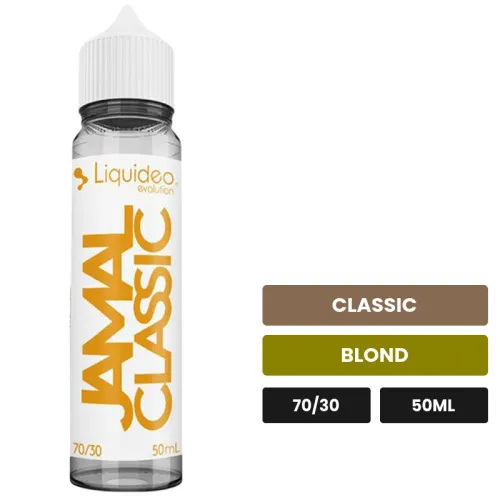 E-liquide Jamal Classic de Liquideo, 50 ml, saveurs classic et blond.