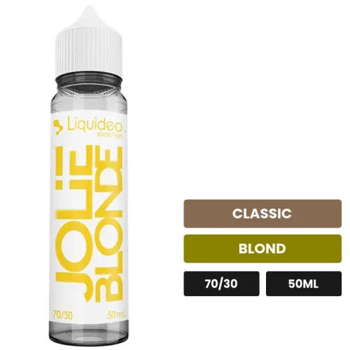 E-liquide Jolie Blonde de Liquideo, 50 ml, saveurs classic et blond.