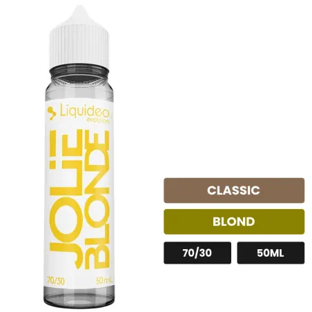 E-liquide Jolie Blonde de Liquideo, 50 ml, saveurs classic et blond.
