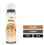 E-liquide Cookie Aux Pépites De Caramel de Liquideo, 50 ml, saveurs caramel et cookie.