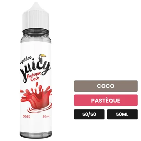 E-liquide Pastèque Coco de Liquideo, 50 ml, saveurs coco et pastèque.