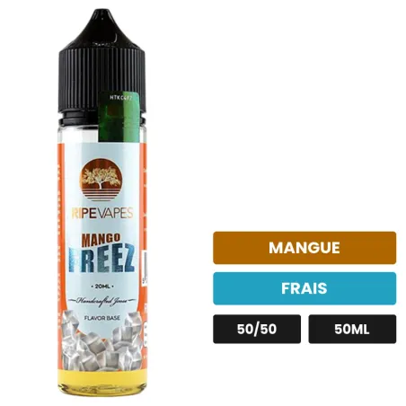 E-liquide Mango Freez de Ripe Vapes, 50 ml, saveurs mangue et frais.
