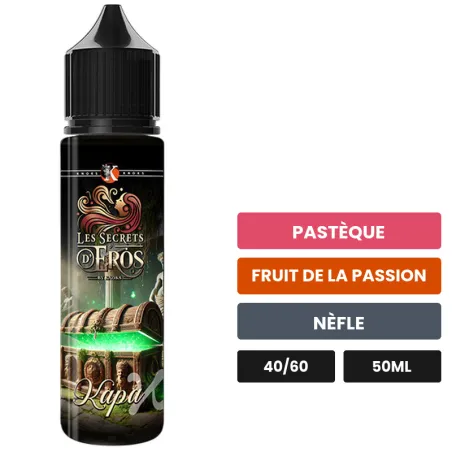 E-liquide Kapa de Knoks, 50 ml, saveurs pastèque, fruit de la passion et nèfle.