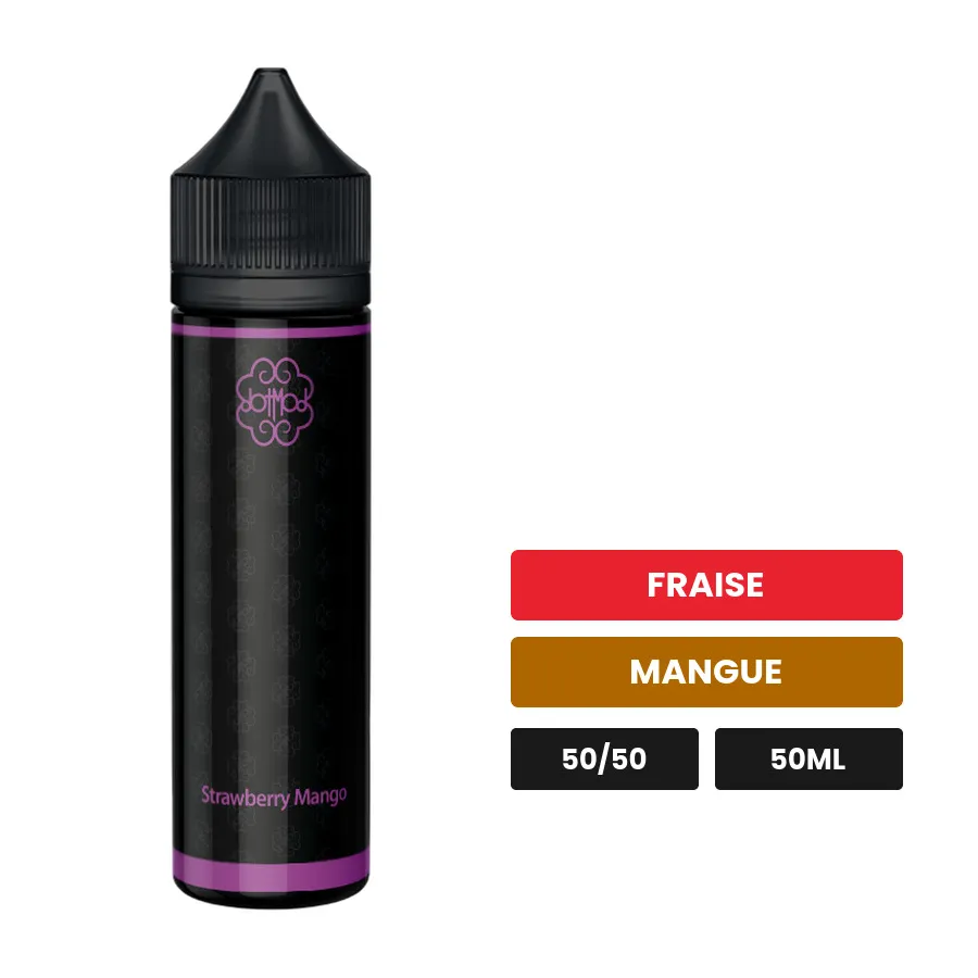 E-liquide Strawberry Mango de Dotmod, 50 ml, saveurs fraise et mangue.