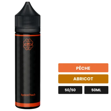 E-liquide Apricot Peach de Dotmod, 50 ml, saveurs pêche et abricot.