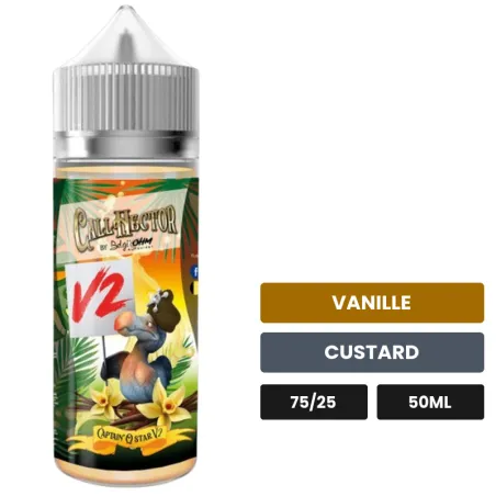 E-liquide Call Hector V2 de Belgi'ohm, 50 ml, saveurs vanille et custard.