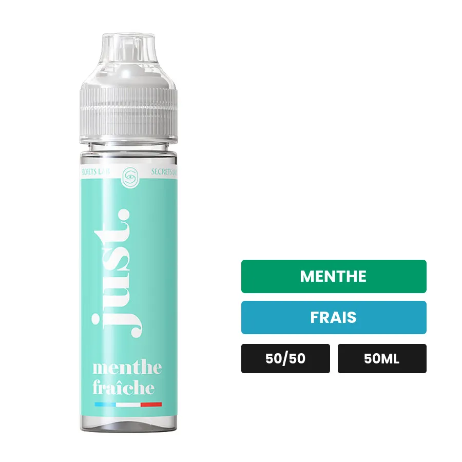 E-liquide Menthe Fraiche de Secret's Lab, 50 ml, saveurs menthe et frais.