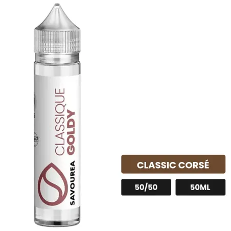 E-liquide Classic - Goldy de Savourea, 50 ml, saveur classic corsé.