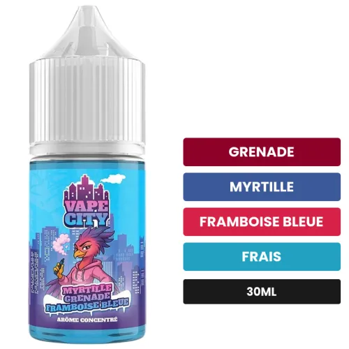 Arome concentre Myrtille grenade framboise bleue, 30 ml, saveurs grenade, myrtille, framboise bleue et 1 autre.
