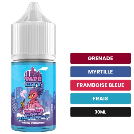 Arome concentre Myrtille grenade framboise bleue, 30 ml, saveurs grenade, myrtille, framboise bleue et 1 autre.