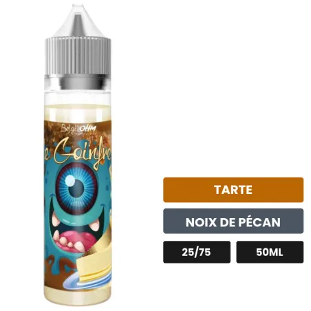 E-liquide Le Goinfre de Belgi'ohm, 50 ml, saveurs tarte et noix de pécan.