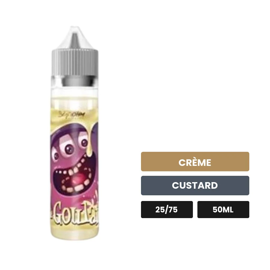 E-liquide Le Goulaf de Belgi'ohm, 50 ml, saveurs crème et custard.