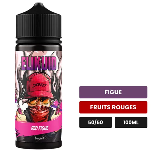 E-liquide Red Figue d'O'Jlab, 100 ml, saveurs figue et fruits rouges.