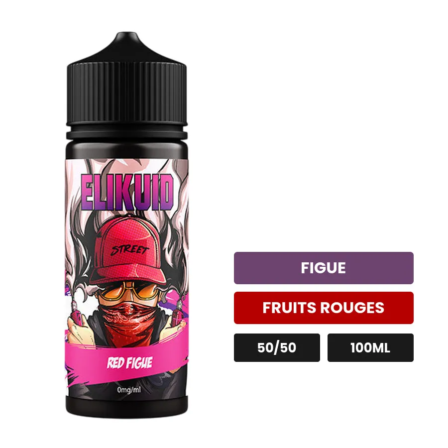 E-liquide Red Figue d'O'Jlab, 100 ml, saveurs figue et fruits rouges.