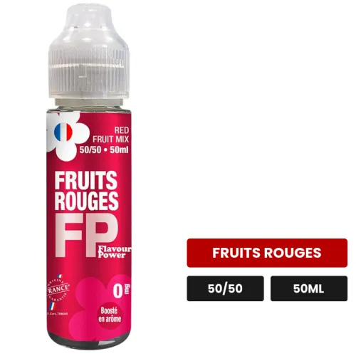 E-liquide Fruits Rouges de Flavour Power, 50 ml, saveur fruits rouges.