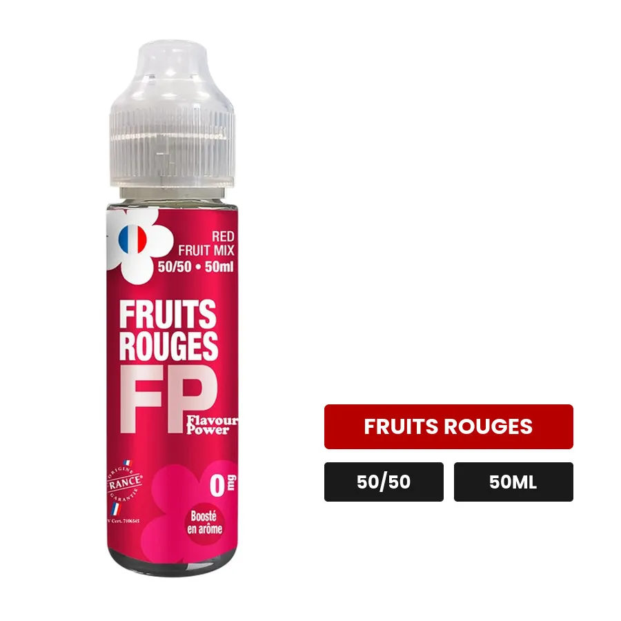 E-liquide Fruits Rouges de Flavour Power, 50 ml, saveur fruits rouges.