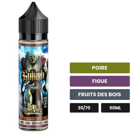 E-liquide Goliath de Swoke, 50 ml, saveurs poire, figue et fruits des bois.