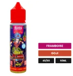 E-liquide Ruby de Swoke, 50 ml, saveurs framboise et goji.