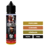E-liquide Arnold de Swoke, 50 ml, saveurs popcorn, caramel et céréales.