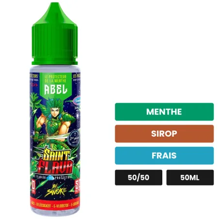E-liquide Abel de Swoke, 50 ml, saveurs menthe, sirop et frais.