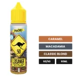 E-liquide Losange de Swoke, 50 ml, saveurs caramel, macadamia et classic blond.