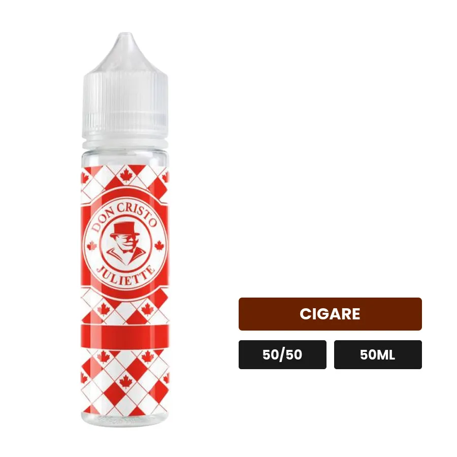 E-liquide Don Cristo Juliette de PGVG Labs, 50 ml, saveur cigare.
