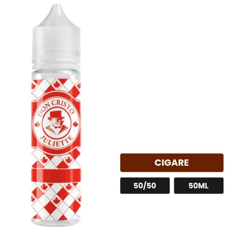 E-liquide Don Cristo Juliette de PGVG Labs, 50 ml, saveur cigare.
