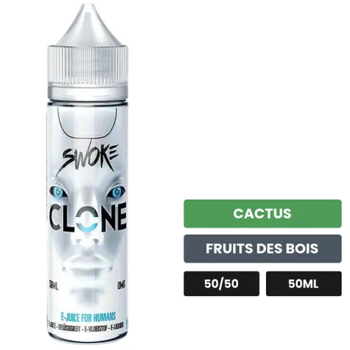 E-liquide Clone Collector, 50 ml, saveurs cactus et fruits des bois.