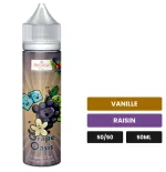 E-liquide Grappe Oasis de Prestige Fruit, 50 ml, saveurs vanille et raisin.