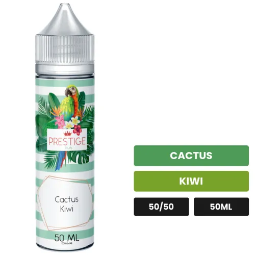 E-liquide Cactus Kiwi de Prestige Fruits, 50 ml, saveurs cactus et kiwi.