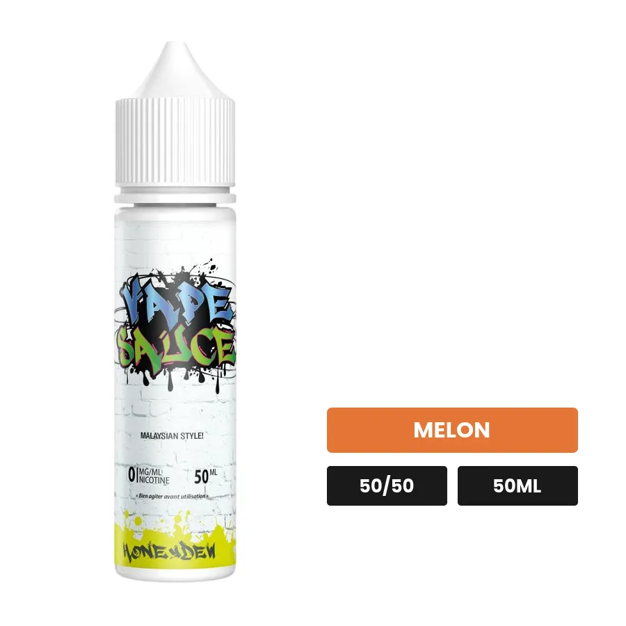 E-liquide Honeydew de Vape Sauce, 50 ml, saveur melon.